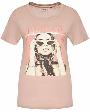 Guess T-shirt W2GI27K9SN1ROU - Rose
