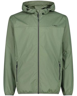 CMP Coupes vent MAN JACKET RAIN FIX HOOD - Vert