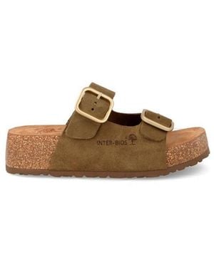 Interbios Sandales compensées BASKETS 2007S - Vert