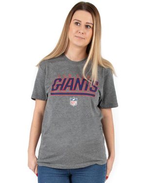 Nfl T-Shirt New York Giants Logo T-Shirt À Manches Courtes - Gris