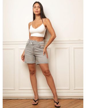 La Modeuse Short Shorts pour - Gris - Neutre