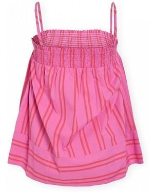 Vila Blouses Top Willow - Fiji Flower/Hibiscus - Rose