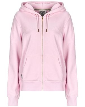 Superdry Felpe Con Cappuccio Essential Logo Ziphood Hb - Rosa