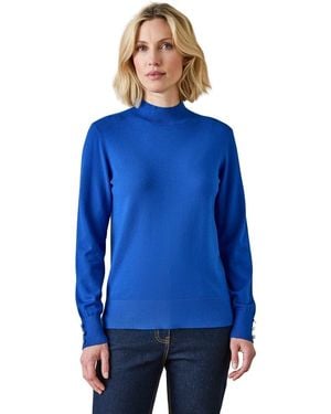 Daxon Pull by - Pull col montant - Bleu