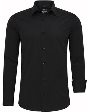 Rusty Neal Chemise Overhemd Slim Fit - Noir