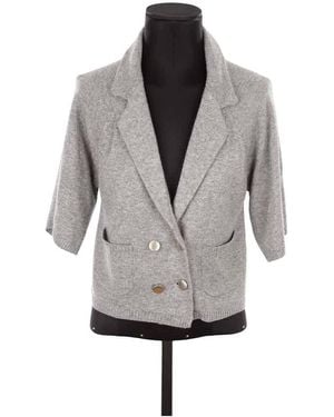 IRO Gilet Cardigan en cachemire gris