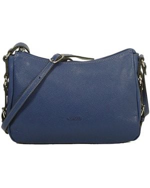 Katana Pochette Pochette En Cuir De Vachette Grainé 69904 - Bleu