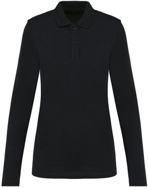 Kariban Premium Polo Polo manches longues suprima - Noir