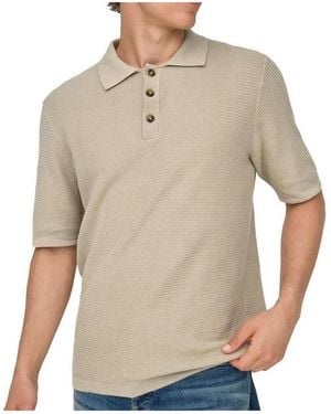 Only & Sons Polo Seric Reg - Neutre