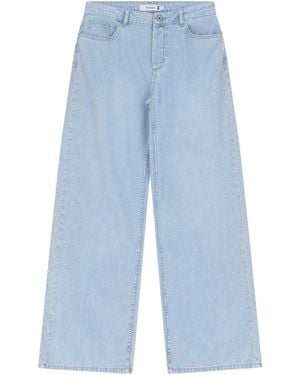 Please Jeans flare / larges JEANS - Bleu