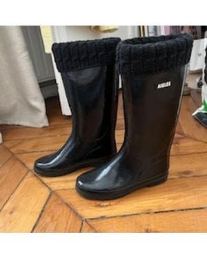Aigle Bottes Bottes En Caoutchouc - Noir