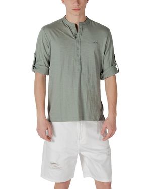 Antony Morato Polo REGULAR FIT WITH EMBROIDERED LOGO MMKL00334-FA100260 - Gris