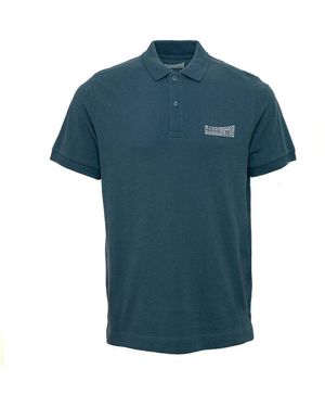 Harrington Polo Polo piqué duck / blanc - Bleu