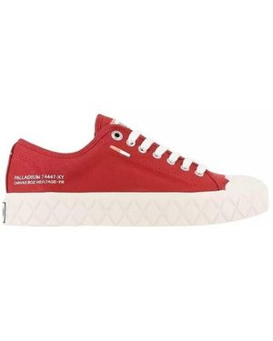 Palladium Baskets Basses Chaussures 74447 - Rouge