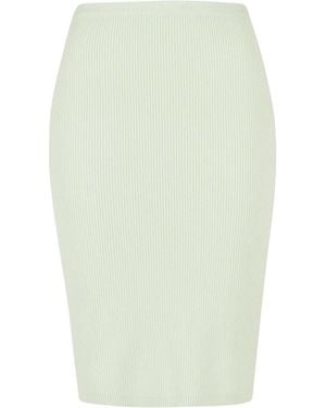 Urban Classics Jupes Jupe mi-longue en tricot côtelé GT - Vert