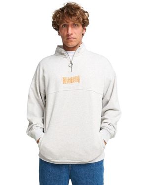Billabong Sweat-shirt Core Lord Half Zip - Blanc