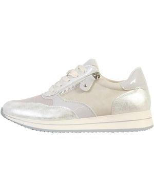 Super Mode Baskets Basses Basket Cuir - Blanc