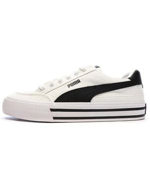 PUMA Baskets Basses Court Classic - Blanc