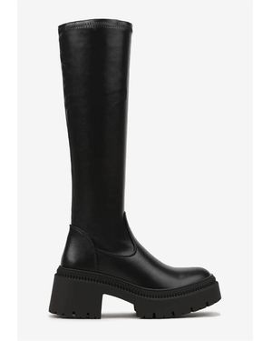 Vera Collection Bottes Bottes Noires à Plateforme