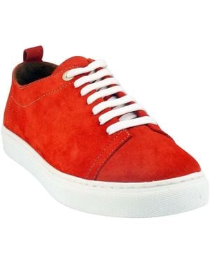 Coco Abricot Baskets Mirecourt Suede-V2669F - Rouge