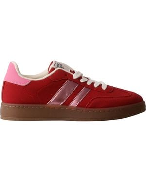 Super Mode Baskets Basses Basket À Lacets Chicmuse Paris - Rouge