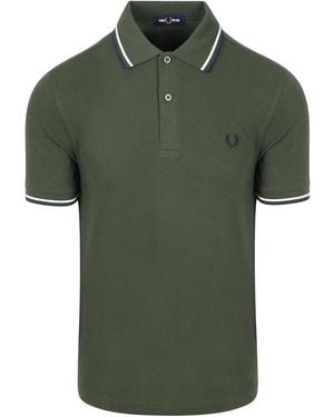 Fred Perry T-shirt Polo Twin Tipped M3600 Vert Foncé 53A