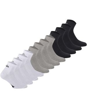 Diadora Chaussettes unisexe Chaussettes Paquet de 12 UNISEX QUARTER SOCKS - Gris