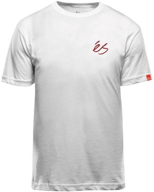 'es Chaussurde Skate SCRIPT TEE WHITE - Gris