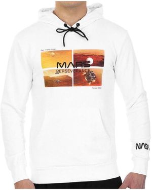 NASA Sweatshirts À Capuche 08H - Blanc