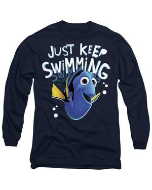 Finding Nemo T-shirt Just Keep Swimming - Bleu