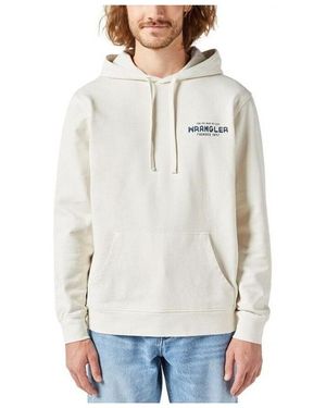 Wrangler Sweat-shirt 112350541-STONE - Blanc