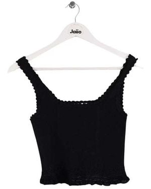 Sandro Blouses Top Sans Manche - Noir