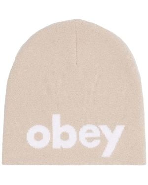 Obey Bonnet Lowercase Beanie - Neutre