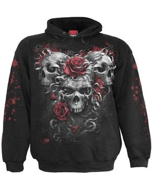 Spiral Sweatshirts à capuche Skulls N' Roses - Noir