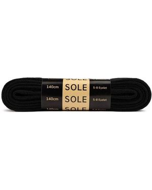 Sole Lacets 140Cm Flat Trainer Lacets - Noir