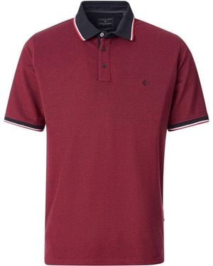 CASA MODA T-shirt Polo Piqué Contrast Rouge