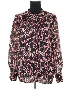 Ba&sh Blouses Blouse En Soie Noire - Violet