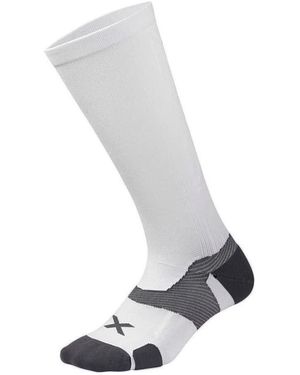 2XU Collants & Bas Chaussettes Vector Cushion Amorti Soutien X-Lock - Blanc