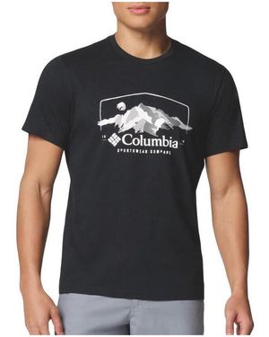 Columbia T-shirt Path Lake - Noir