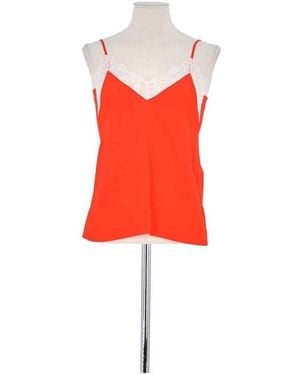 Maje Blouses Top sans manche rouge