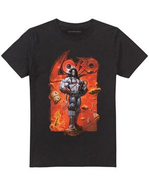 Dc Comics T-shirt Dc Lobo Unbound Bounty Hunter - Noir