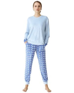 J&j Brothers Ensembles De Pyjama Jjb4 - Bleu