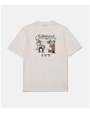 Edmmond Studios T-Shirt Edmmond Western Tee Ecru - Blanc