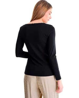 Lisca T-Shirt T-Shirt Manches Longues Lace - Noir