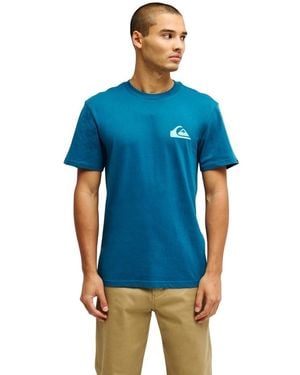Quiksilver T-Shirt Ev Mini Logo - Bleu
