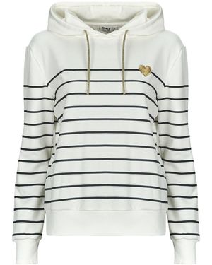 ONLY Capuchon Sweaters Onladelle - Wit