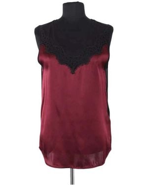 Sandro Blouses Top Sans Manche - Rouge