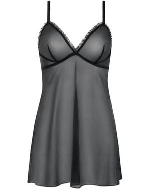 Lisca Robe courte Nuisette SHINY STAR Cheek - Gris