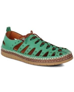 Coco   Abricot Derbies mirepoix v2678 - Vert