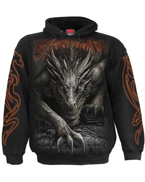Spiral Sweatshirts À Capuche Majestic Draco - Noir